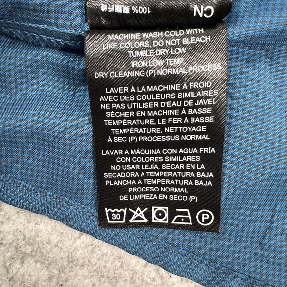 Kuhl Stealth Shirt Men Large Short Sleeve Snap Front Pockets Outdoor Hiking Blue - Picture 12 of 12